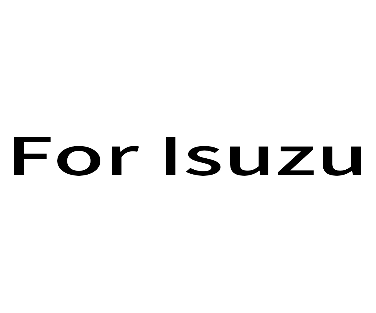For Isuzu